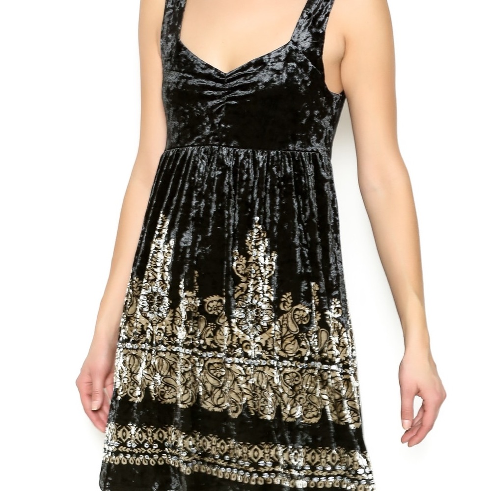 free people velvet sequin dress